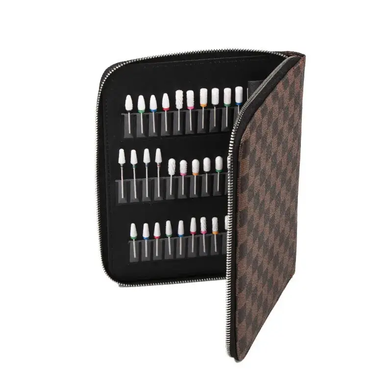 Professional Portable Multi Nail Drill Bits Set for Woman Removes Gel Nail Diamond Drill Sleeve