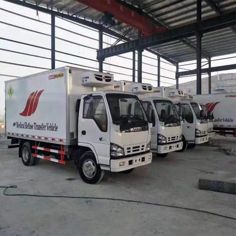 Manufacturer Japan Brand 4x2 Cold Storage Van Refrigerator Truck Medical Refuse Transfer Vehicle Clinical Waste Transfer Vehicle