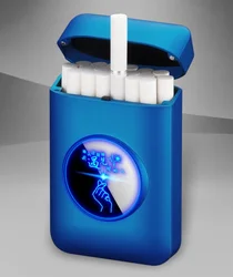 JL-223N Onuoss Wholesale ABS Led Cigarette Case Box With USB Lighter Custom Logo