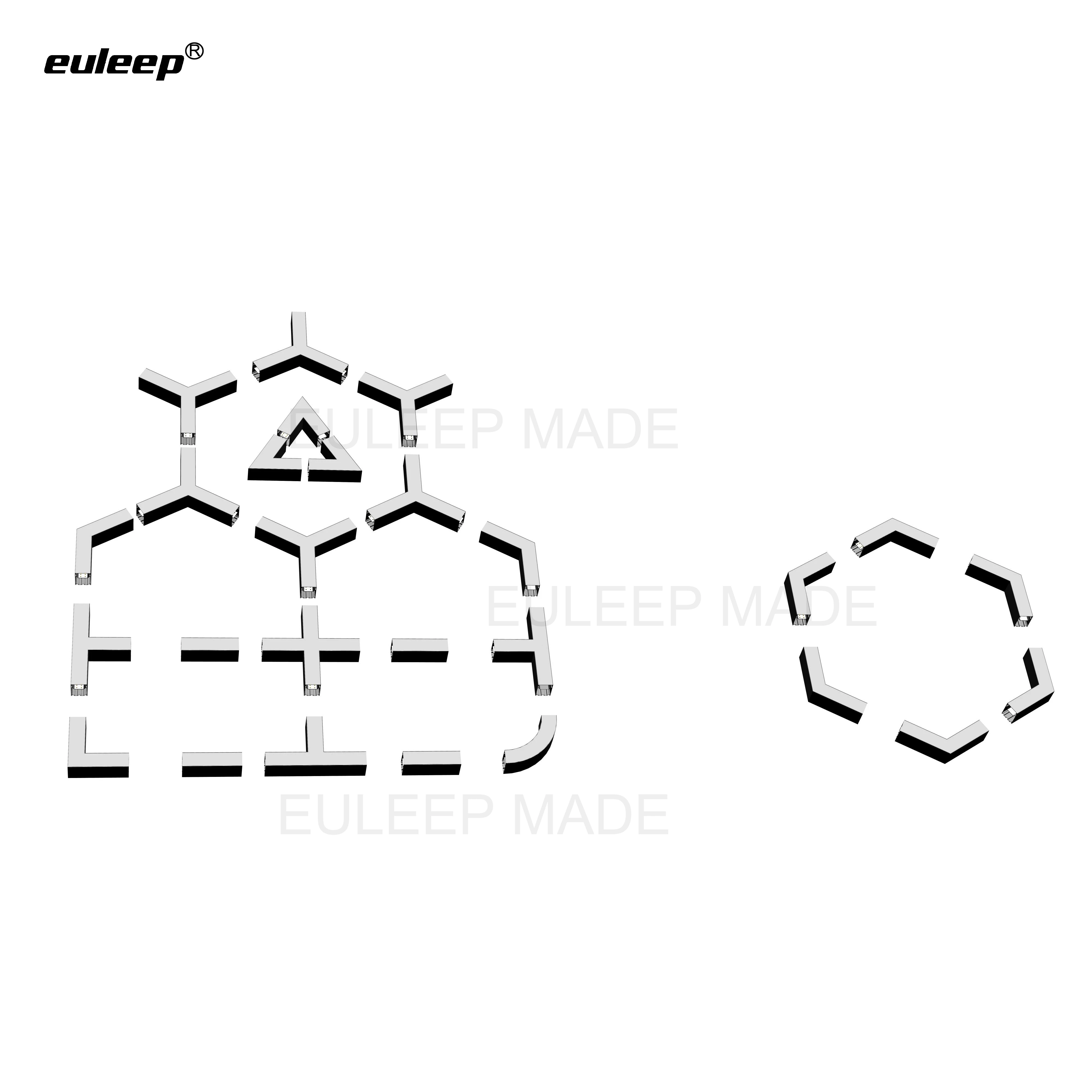 customise led lights online easily, available connectors series for rest area, reception premium shop, DIY desgin and assembly