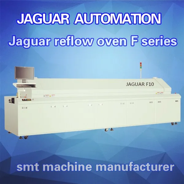 Factory direct sales F10-600 Large Ten Zones Lead-Free Hot Air Reflow Oven  Automatic for SMT Production Line