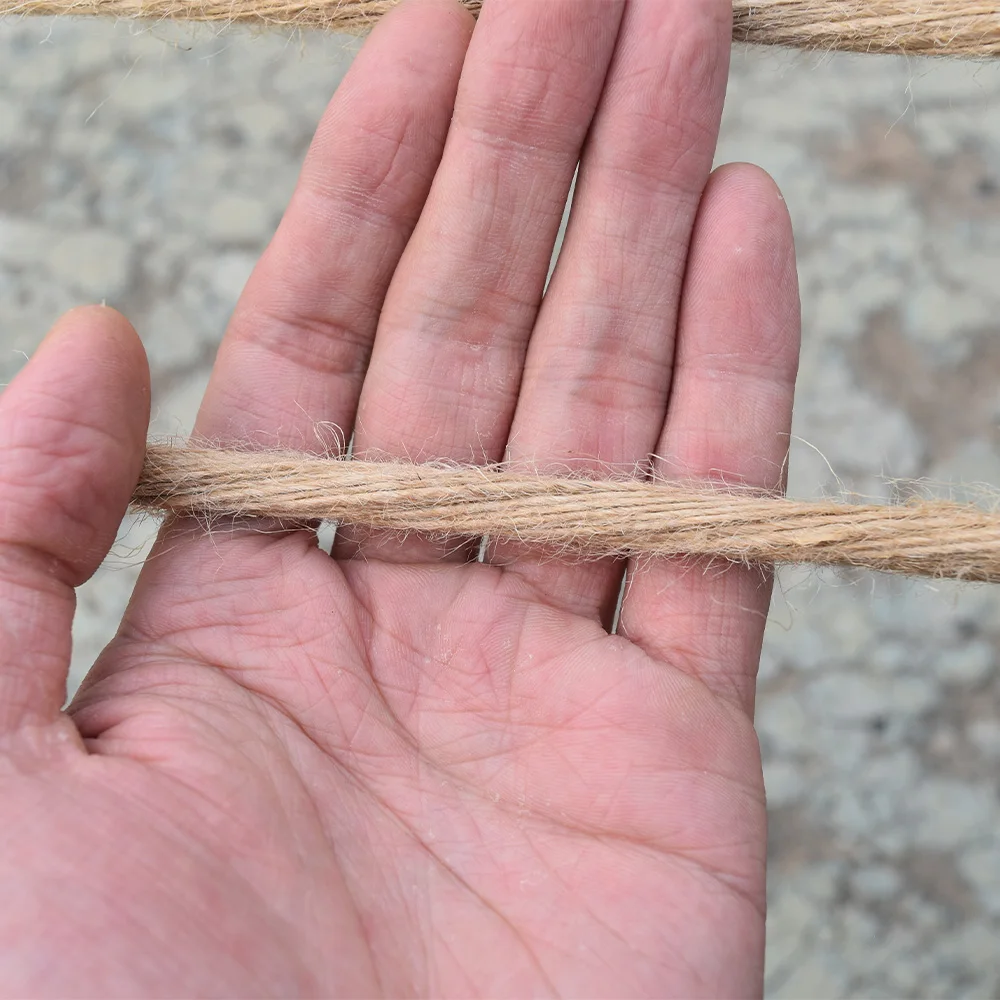 
100% Natural Jute braided Twisted Rope DIY decoration Cord 1mm~50mm Recyclable sisal packaging rope 