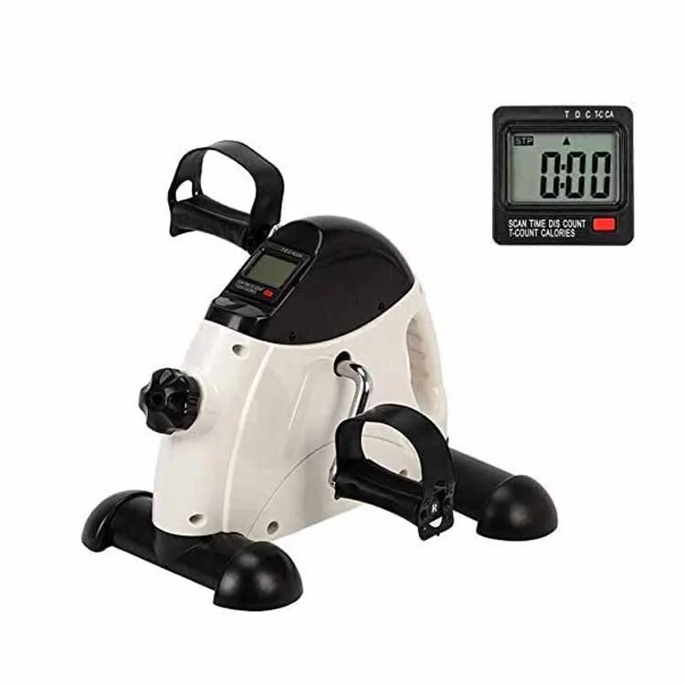 Home Gym Exercise Equipment Cycle Bike Foot Pedal Exerciser Stationary Under Desk Mini Exercise Bike