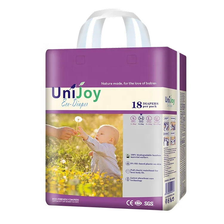  Высококачественные бамбуковые детские подгузники Unijoy от китайского
