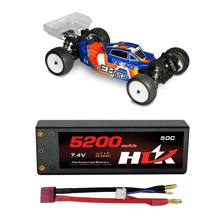 OEM factory  5200mAh 50C 7.4V RC Offroad Car Hard Case 2S1P Lipo Battery