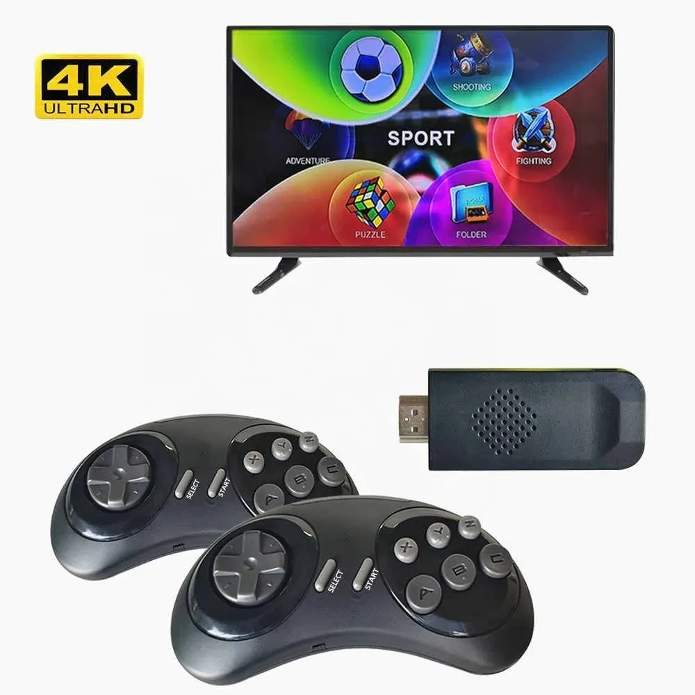 Игровая приставка SG800 встроенная в 688 игр ретро-эмулятор 4 К HD 16 бит MD с беспроводными