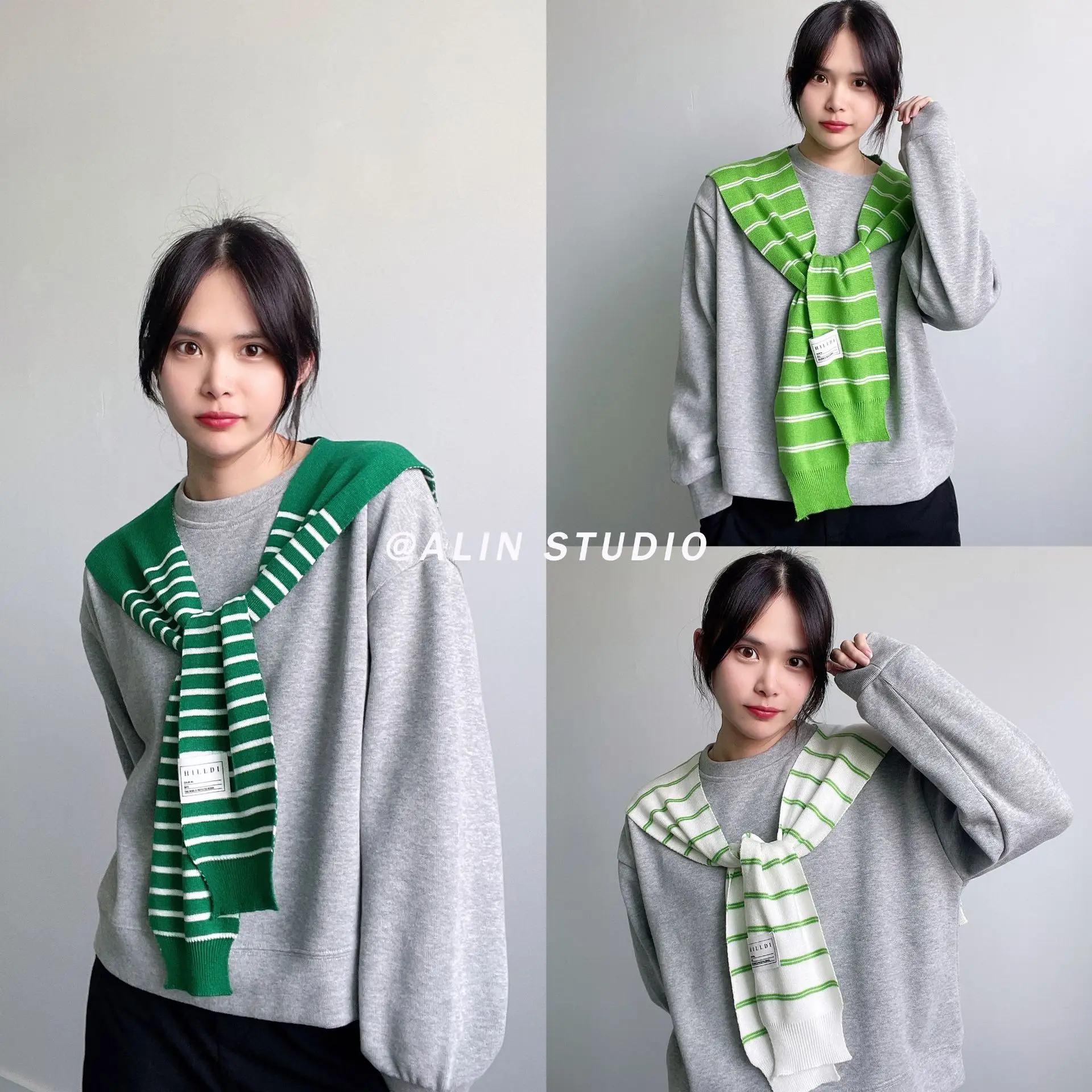 Korean Summer Air Conditioning  Collar Neck Guard Scarf Female Knit Thin Autumn Knotted Cape Sunscreen Shawl For Women