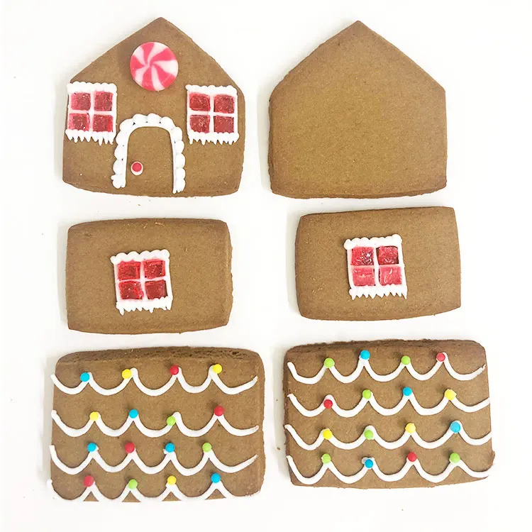 Manufactures 3d christmas cookie biscuits gingerbread house kit