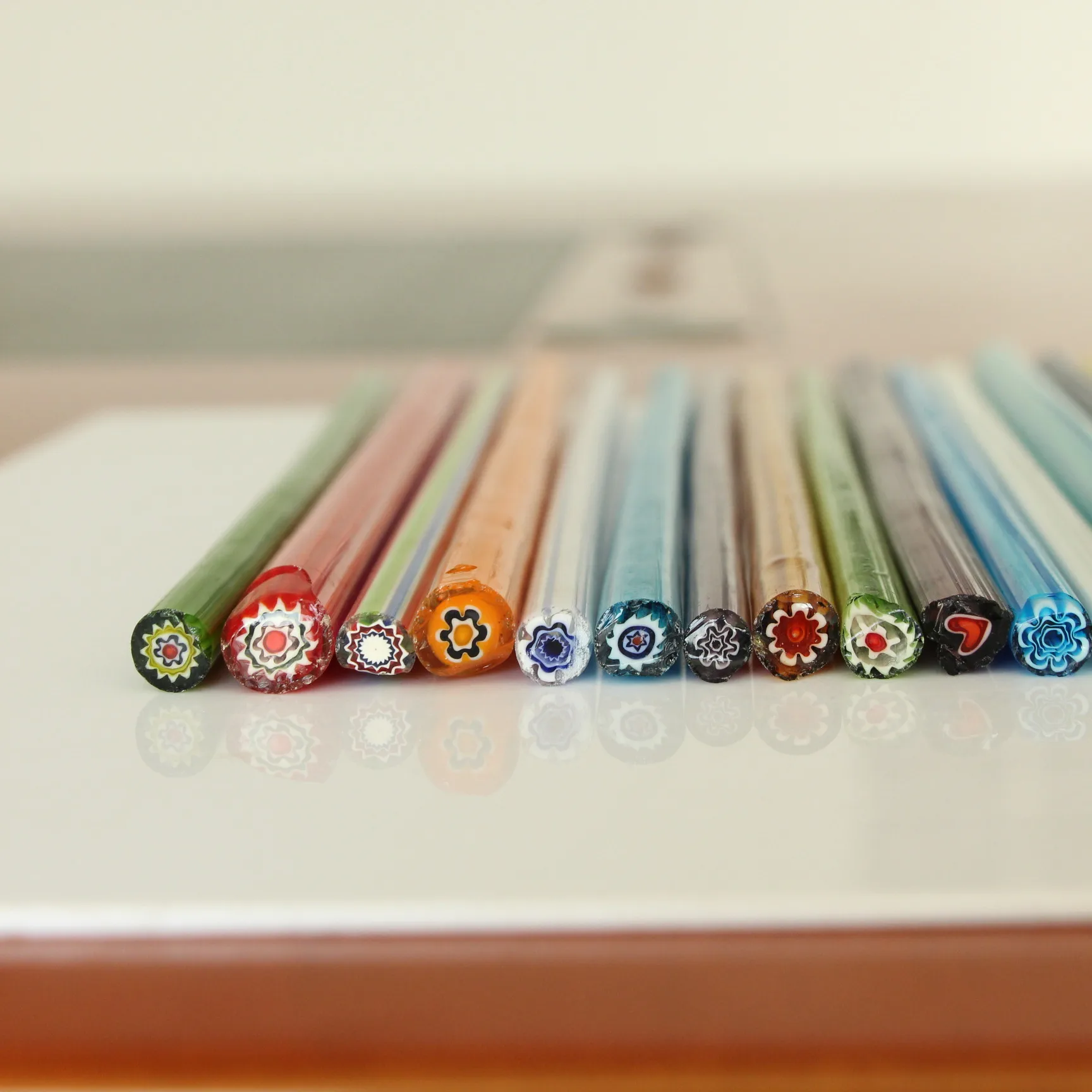 1kg Handmade high quality coe approx 96 millefiori glass rods