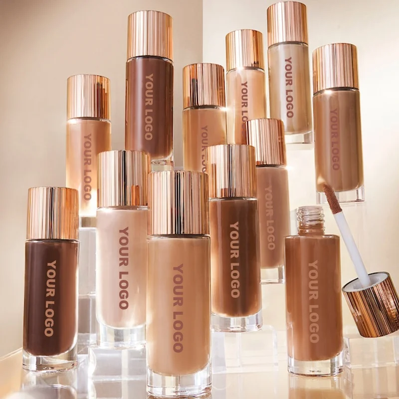 High Quality Foundation Full Cover Waterproof Oil-free Foundation Makeup Liquid Foundation Makeup Waterproof And Matte