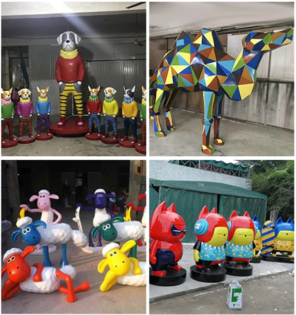 Customized Various Sculptures Resin Pop Sculpture Large For Garden