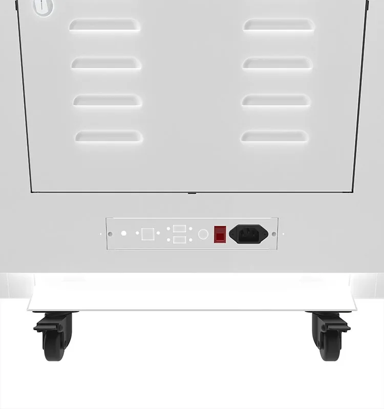 43-Inch White Portable 1920*1080 2K In-Room LCD Advertising Kiosk Machine with Pulley Floor Standing for Shopping Malls