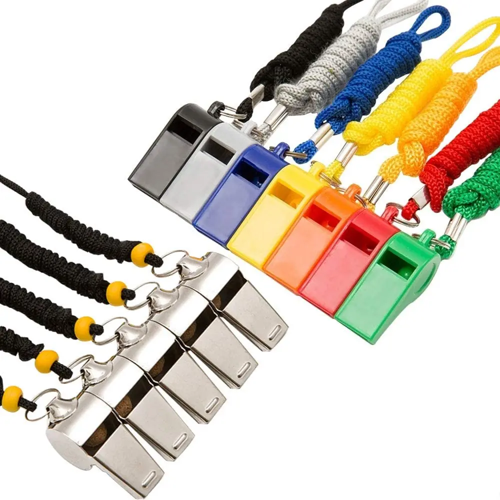 12 packs plastic whistle mix color whistle for school sports event safety whistle for outdoor