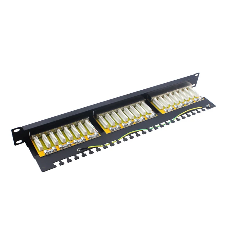  China factory patch panel 24 port cat5e cat6