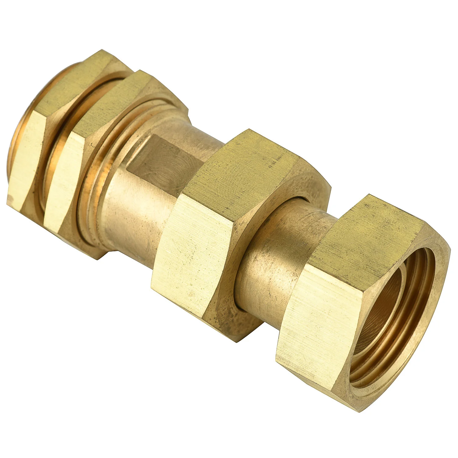 Brass water meter sleeve lock nuts unions pex pipe fitting