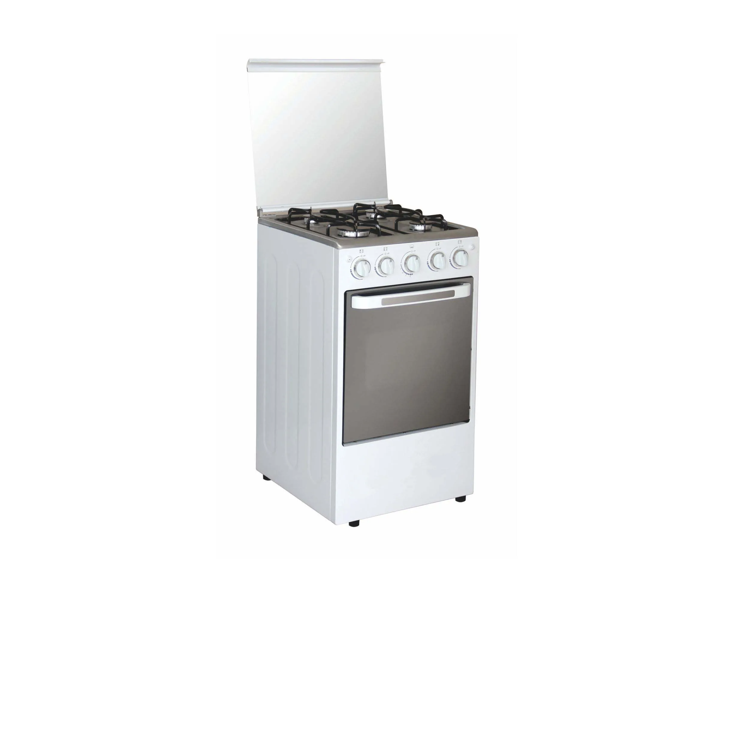 24 inch stainless steel body cast iron pan support auto ignition gas oven free standing gas stove