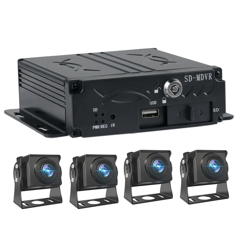 2024 Hot sale car monitoring system 4 channel dvr recording 360 view car camera system