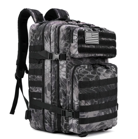 35L 45L Tactical Backpack For Men Molle Daypack 3 Day Bug Out Bag Hiking Rucksack With Bottle Holder