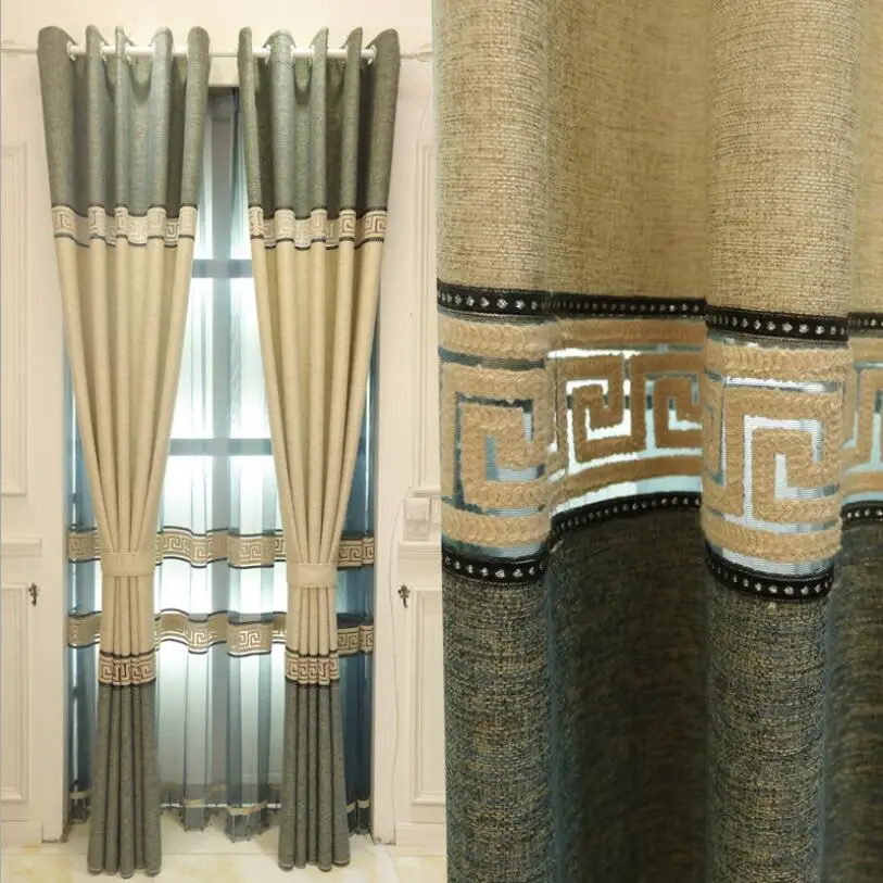 Тканевые зажимные Плиссированные Шторы для макраме шторы блэкаут затемняющие гостиной занавески