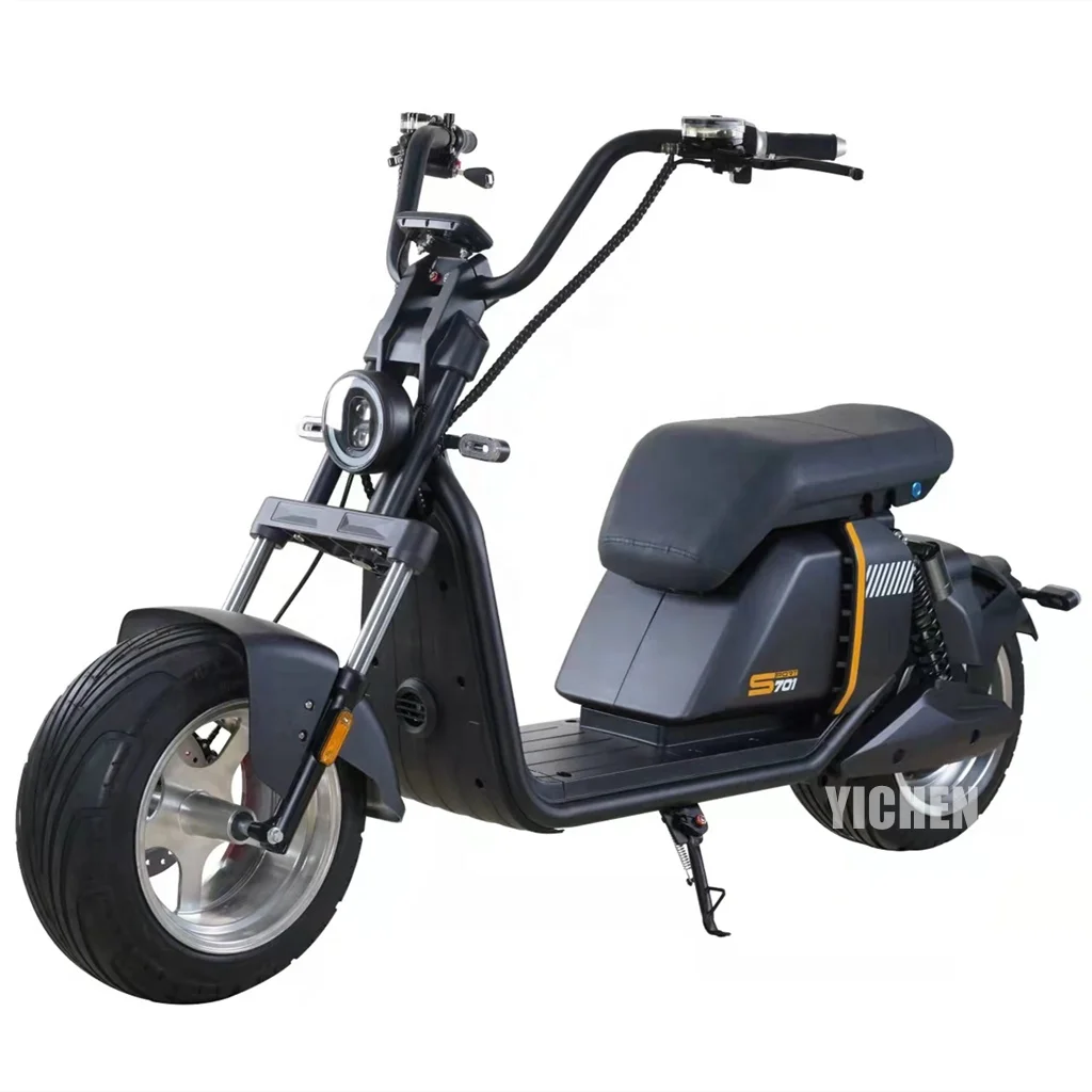 YICHEN Moto Eletrica 3000w 2000w 60v 20Ah Lithium Battery Moped Citycoco Fat Tire Chopper Style Electric Bike Scooter