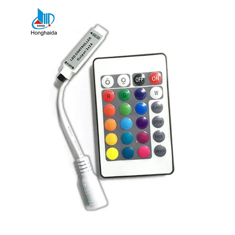 24 button 24keys ir remote control led strip light mini rgb led controller