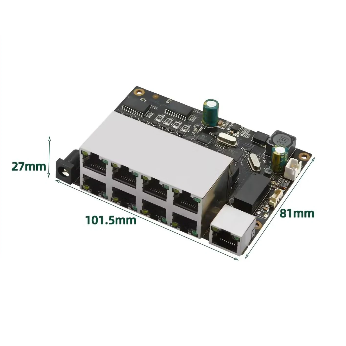 10-портовый модуль коммутатора Ethernet 100 Мбит/с плата проводной сети опционально PoE 48 В для игровой камеры ODM OEM