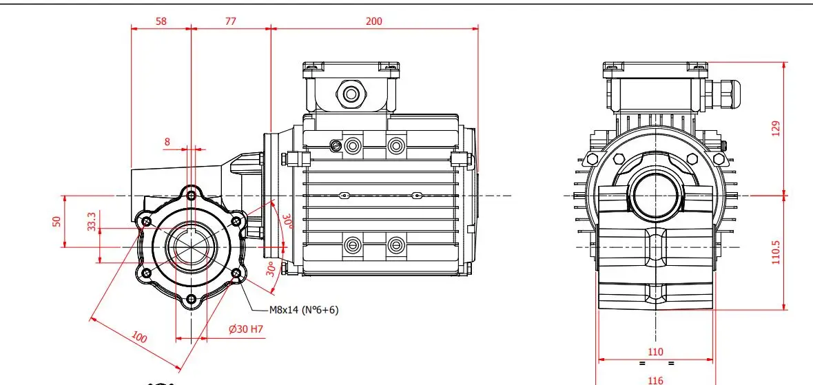 Factory Direct Sales China Factory Price Hamonic Reducer Nema23