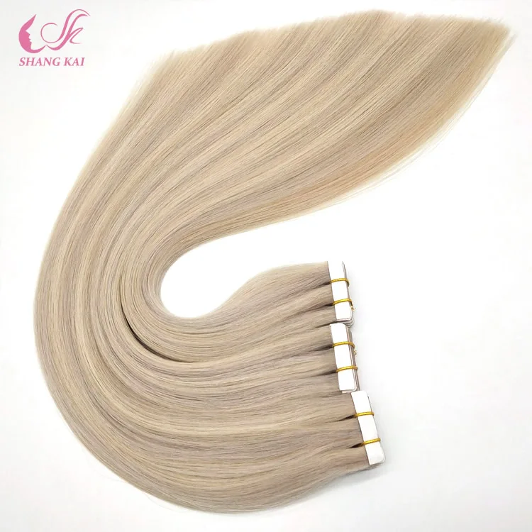 2024 Top Sale 100% Human One Doner Double Drawn Tape In Hair Extensions