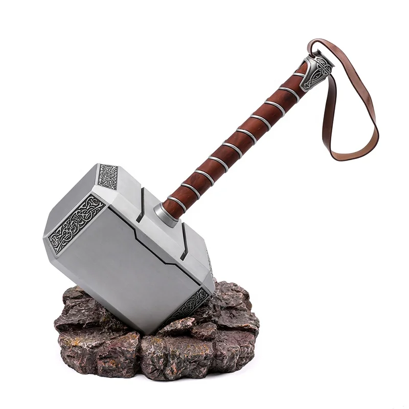 Металлический молоток Marvel Prop Mjolnir Thor с основой