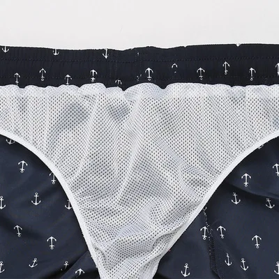 
2021 Wholesale Custom New Design Summer Swim Trunks Quick Dry Bathing Suits Beach Shorts With Mesh Lining XXXl Mens Swimwear 