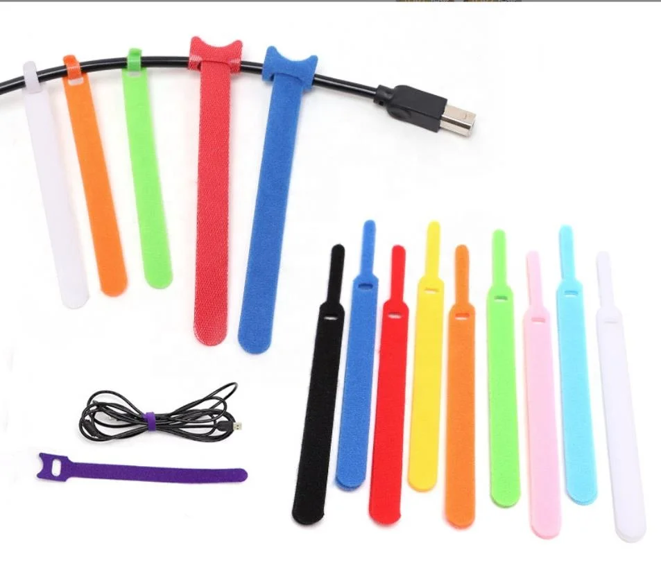 Valcro Cable Ties Hook And Loop Fastener Hook And Loop Strap Reusable cable ties