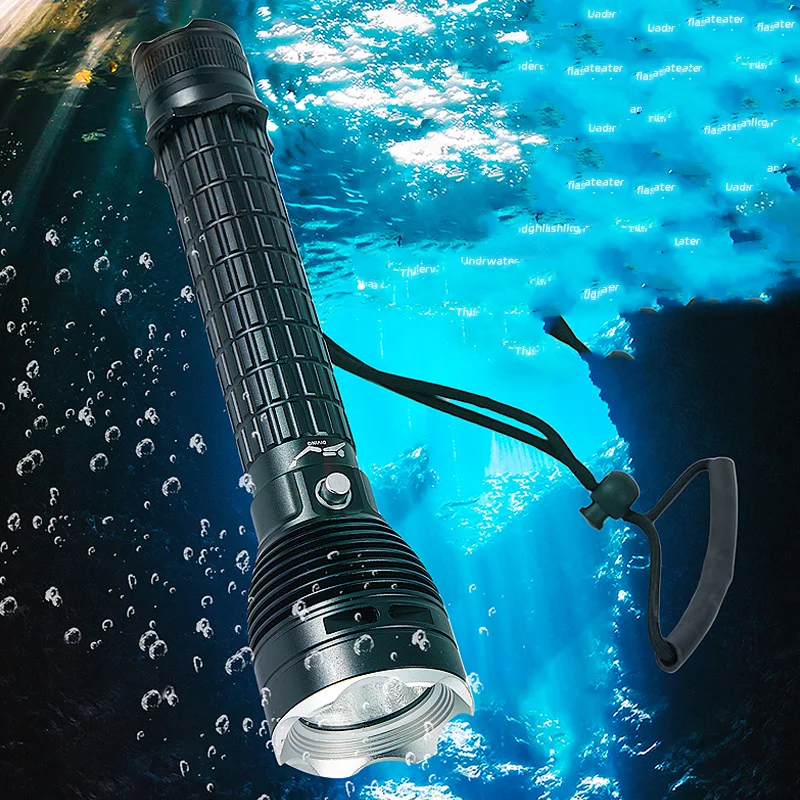 New XHP70 LED Convenient Magnetic Switch PX8 Waterproof High Power Strong Light Multifunction Professional Diving Flashlight