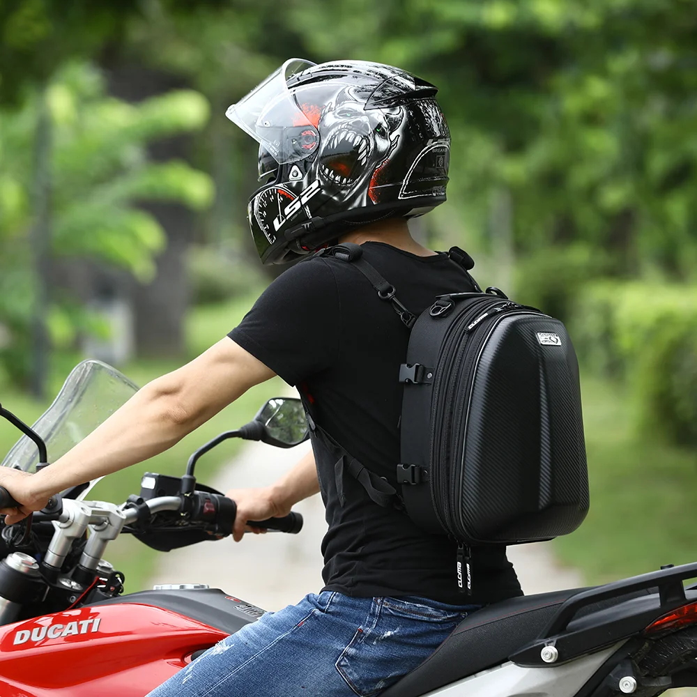 CUCYMA Fast Delivery Expandable Moto Pannier Bag Motorcycle Tail Bag