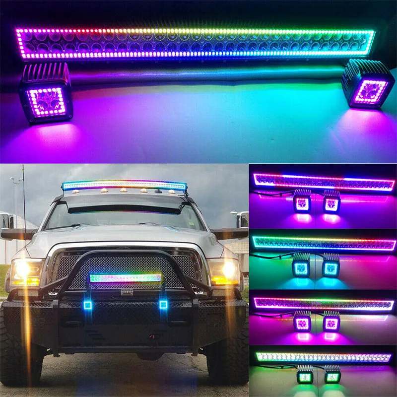 Wholesale 15 to 50inch 12v Rgb Chasing Light Bar Led Bar Light 4x4