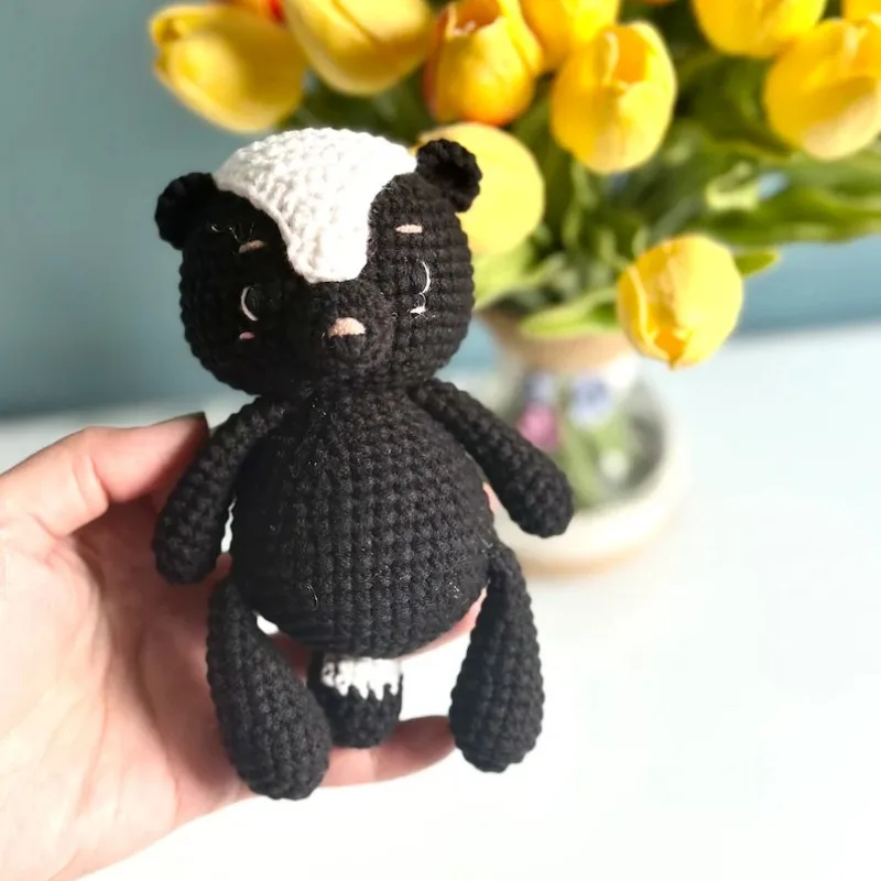 100% Handmade Kawaii DIY Manual Soft Baby Toys Crochet Plush Toy Animal Knit Bear Bunny  Deer Crochet Toys
