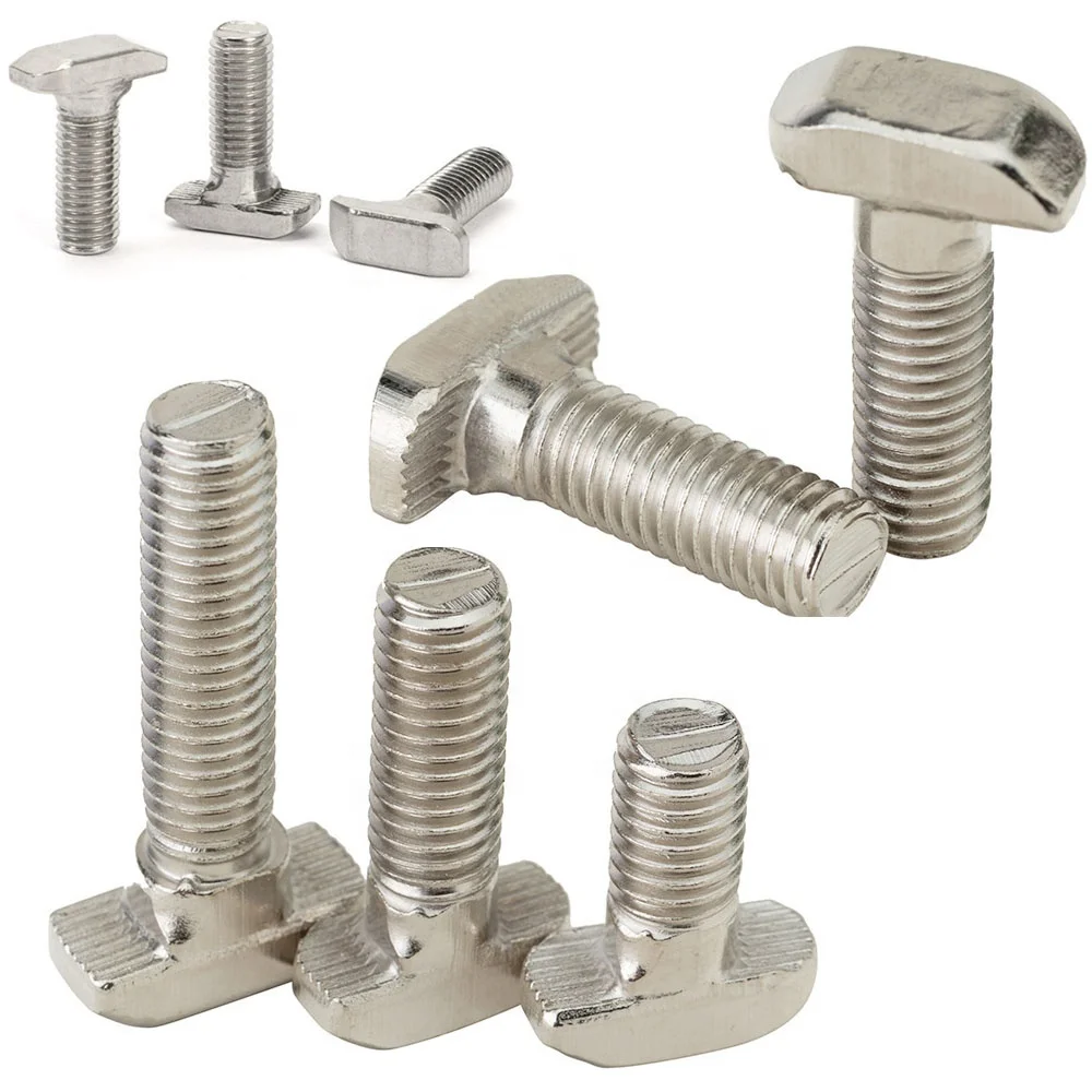 Customized DIN186 304 Stainless Steel M6 M8 M10 Rectangular Square Head T Bolt
