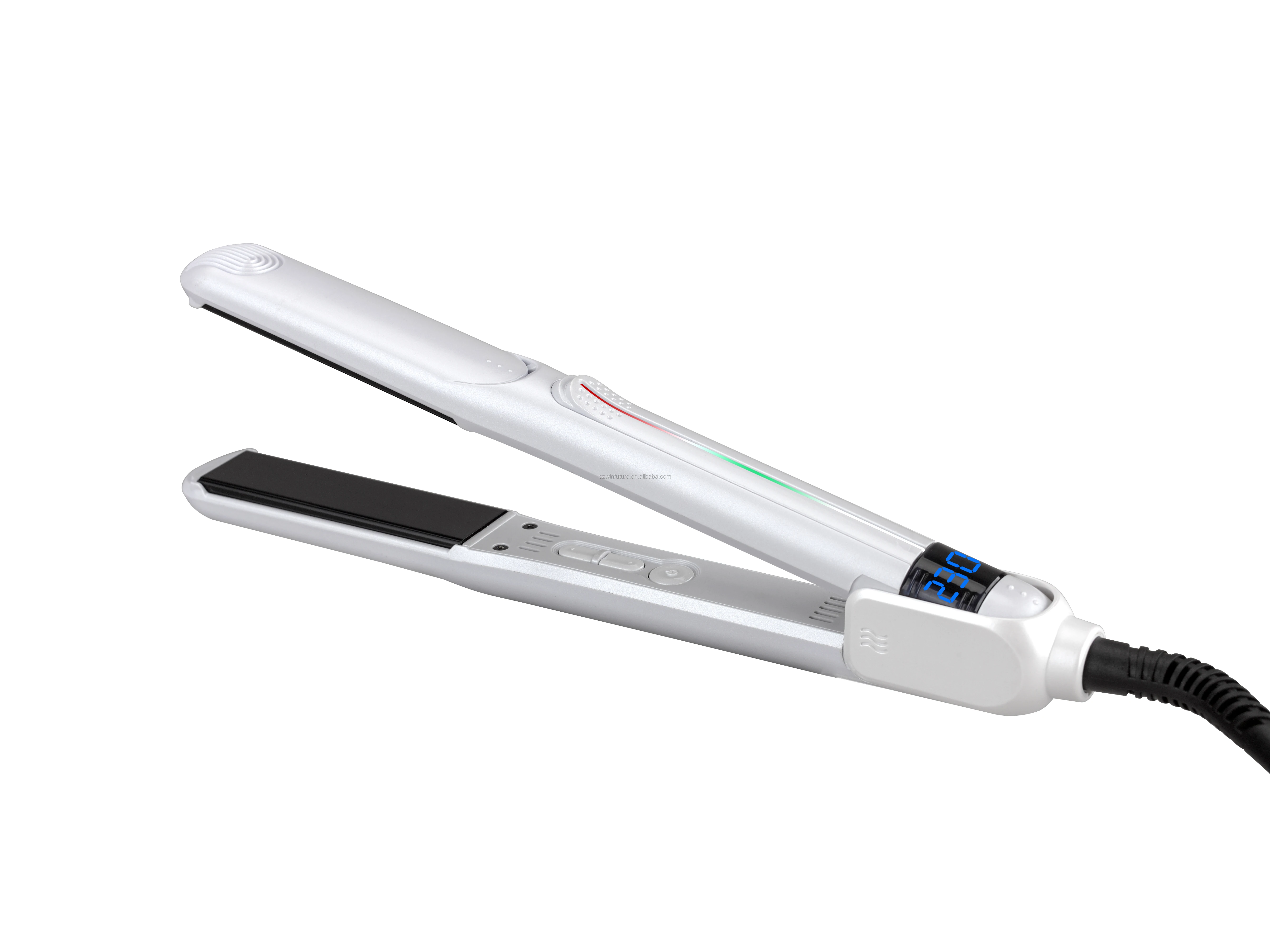Professional Mini cordless Nano Titanium Private Label Flat Iron hair straightener temperature control 2 in 1 customizable