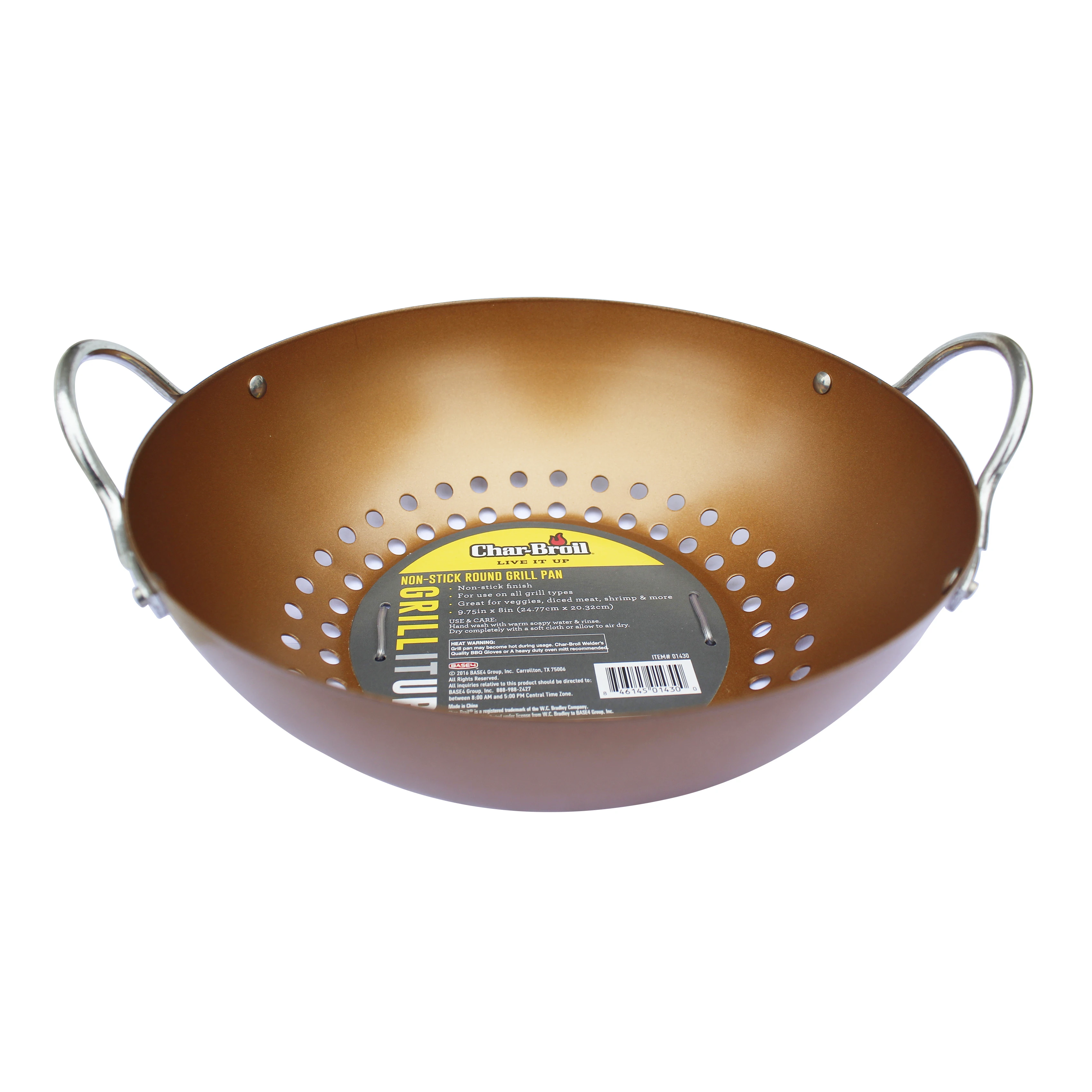 Новый хорошего качества с антипригарным покрытием древесный уголь барбекю гриль ВОК