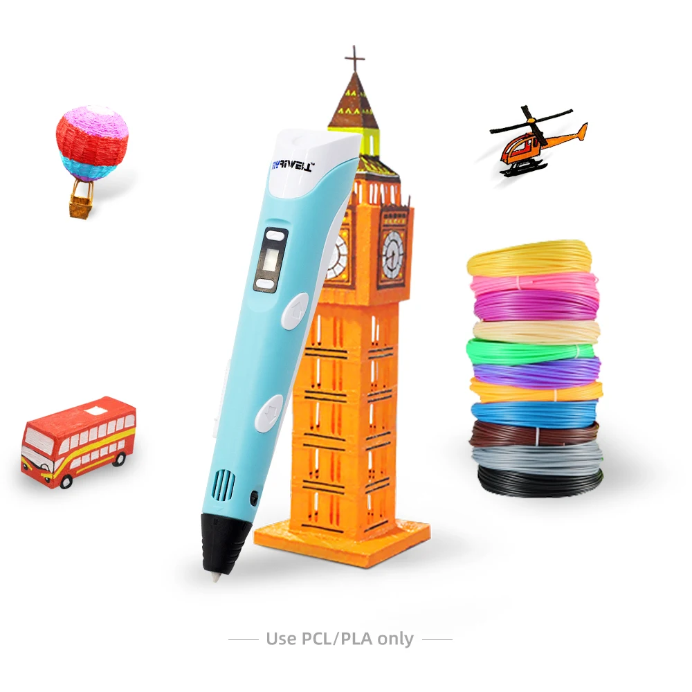 Myriwell Printing Diy Drawing Lcd Speed Control Print RP-200B Wireless Charging 3d Pen