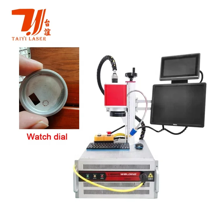 Canton Fair Promotion Mini Portable QCW CCD Galvo Fiber Laser Welding Machine For Watch Dial LED Lamp Strip Welding