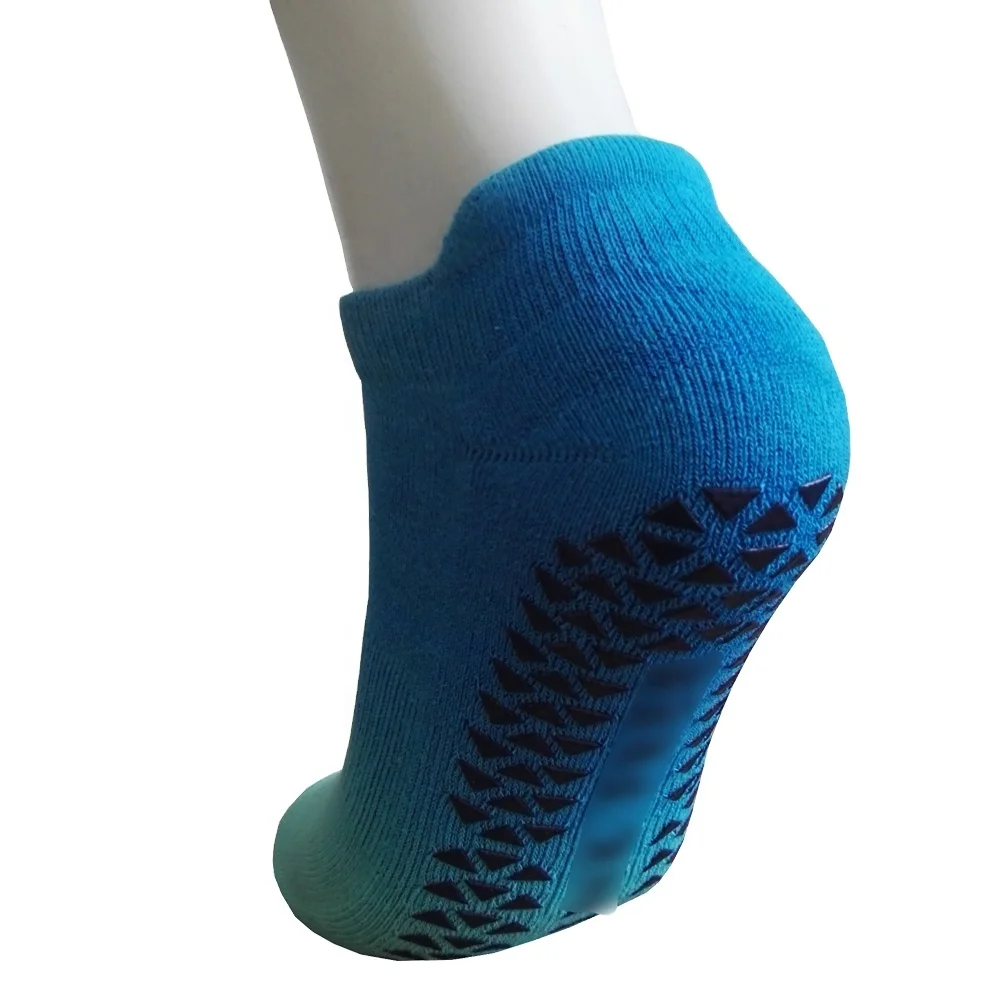 Anti slip grip socks gradient color jump trampoline yoga pilates sport socks with arch support