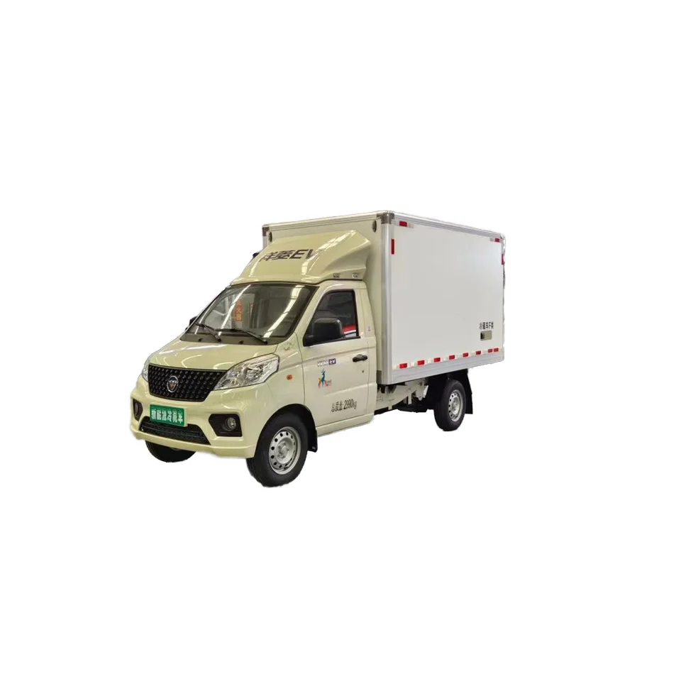 Factory Foton small electric refrigerator refrigerated truck 2 tons battery-powered mobile food and vegetable truck