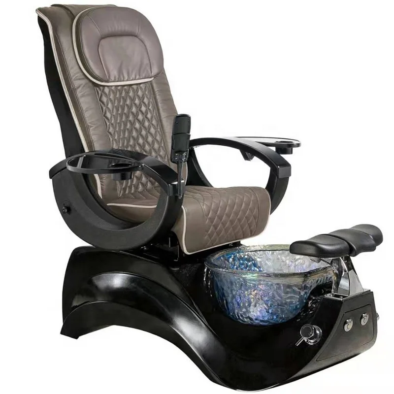 Hot Sale Luxury Pu Leather Beauty Salon Nail Pedicure Chair With Foot Spa Massage