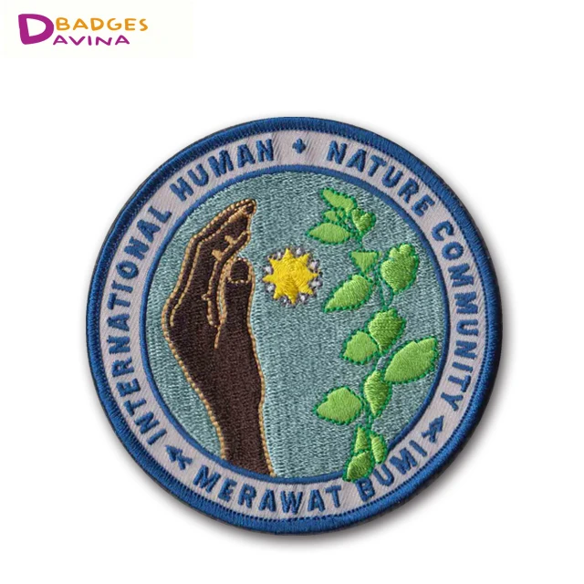 badge maker custom design personalized emblem name embroidery badge patches emblem