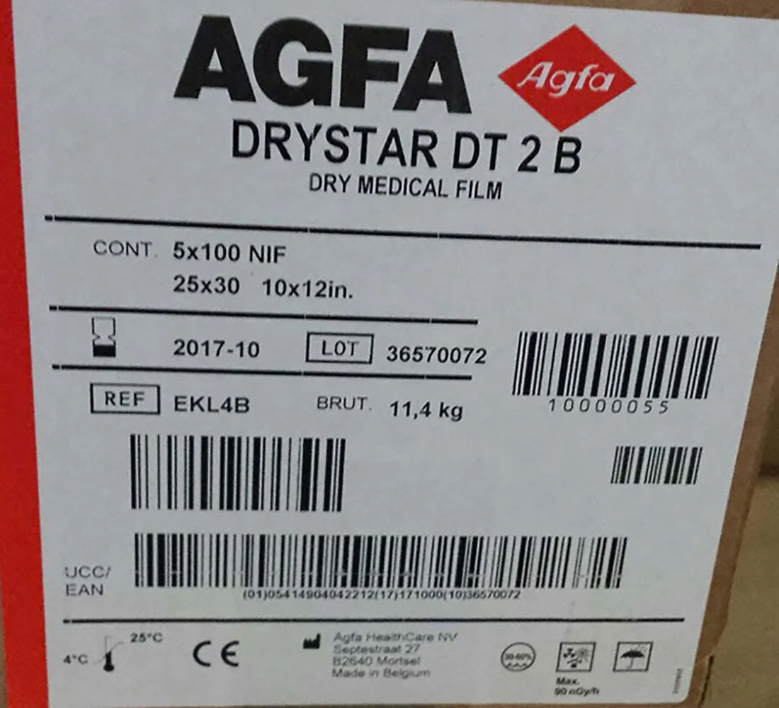 Agfa Drystar DT2 B 8*10 10x12 11*14 14*17inch Class I Medical X Ray Film work with AGFA Imager Drystar 5300 Drystar 5500