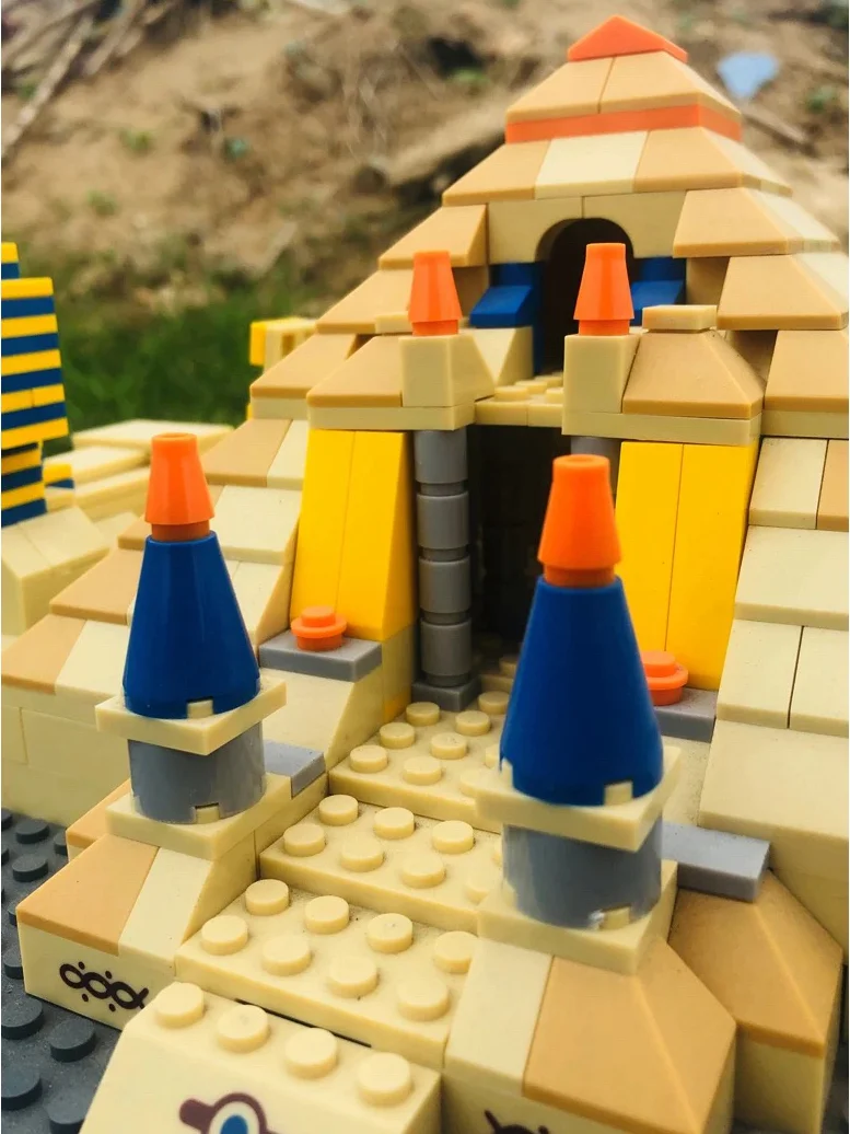 WANGE 4210 Architecture Egypt Pharaoh Pyramid Building Blocks Sets Bricks Classic Kids Bricks Toys places of historic interest