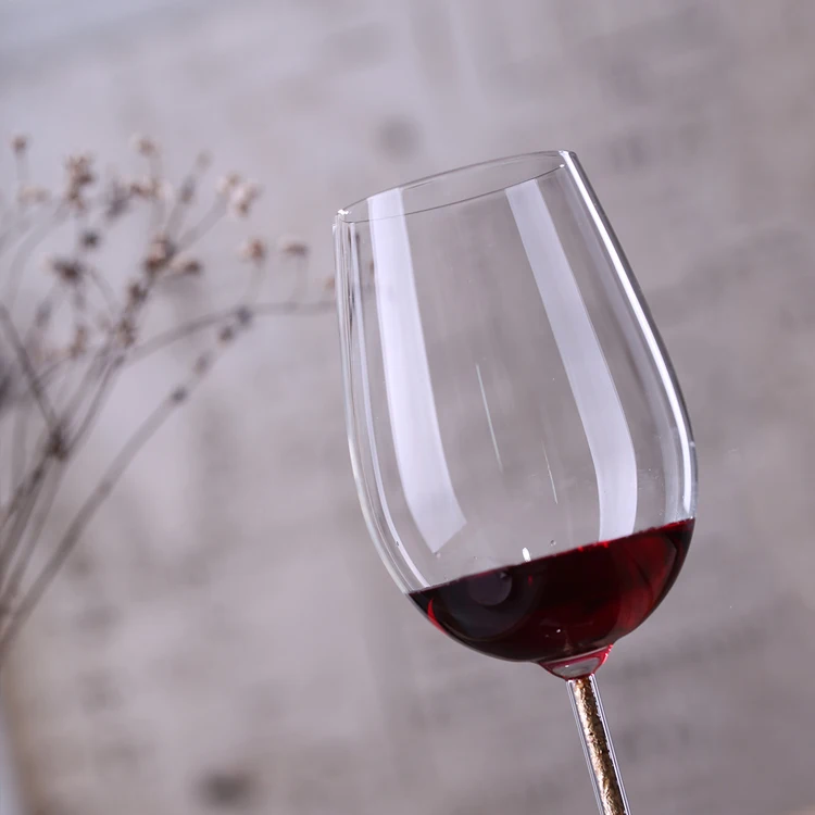 high quality Borosilicate Glass Goblet Cup Luxury Clear Glassware Luxury Long Stem Red Wine Glass