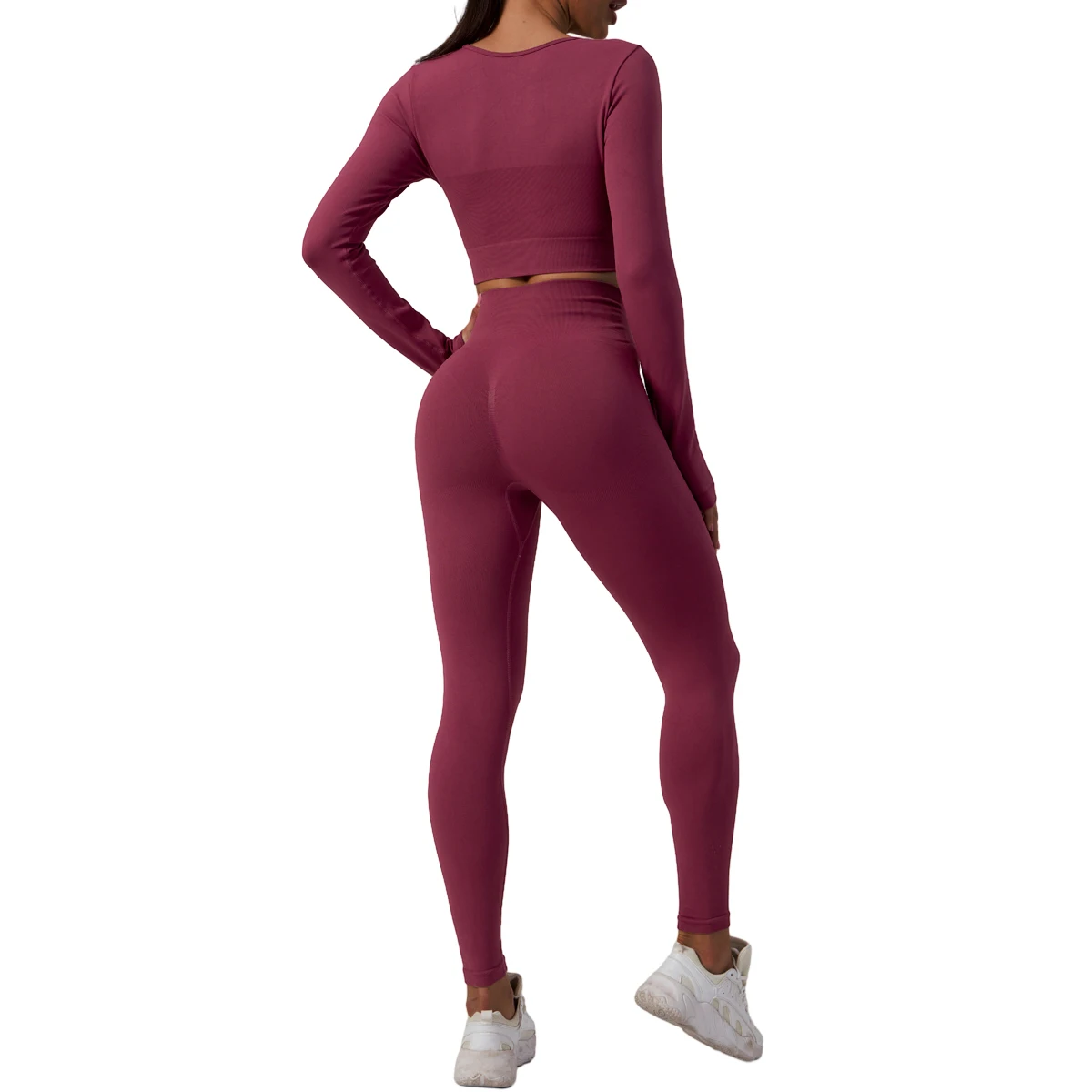 Athletic Wear 6 Pcs Sports Tracksuits Women Quick Dry Running Leisure Suit Women Seamless Workout Set