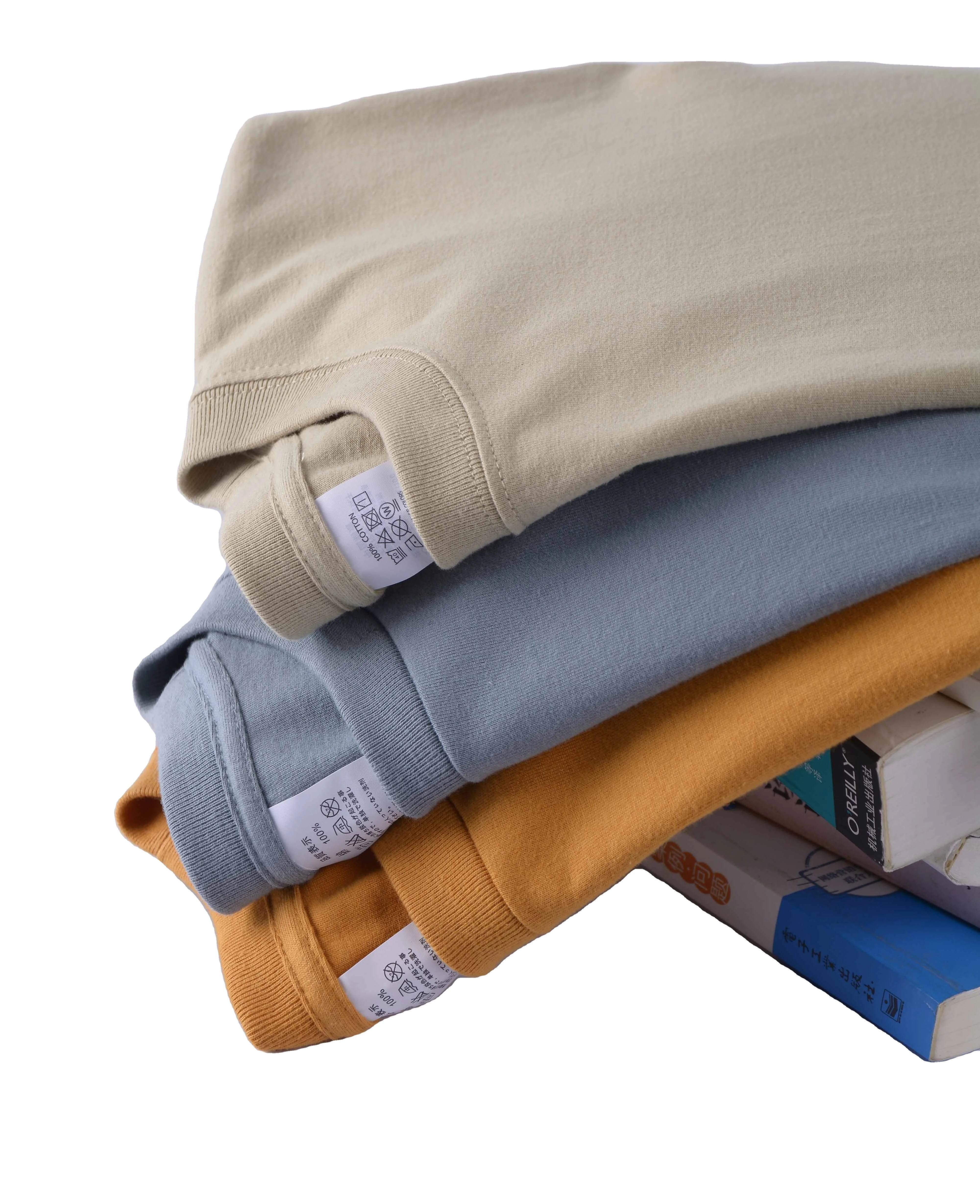 Odm 250 Gsm Heavy Weight 100% Cotton round Neck Tshirt for Men Custom Design Blank Tshirt Unisex Print Pattern