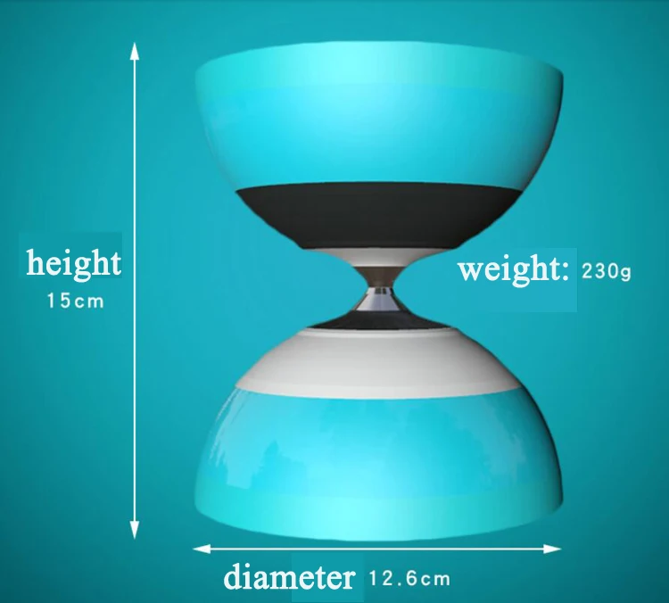 
newest frosted edge TPU 3 bearing diabolo chinese yoyo 